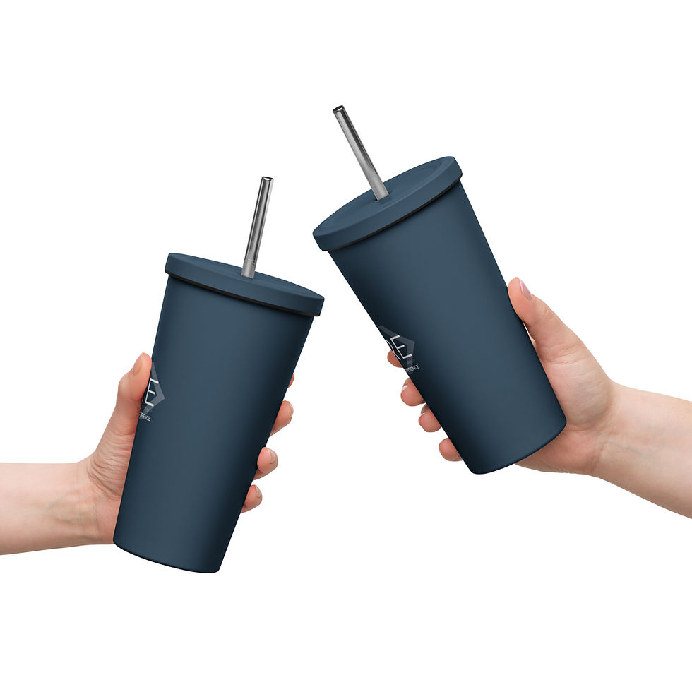 Thumbnail: MORE Insulated tumbler with a straw