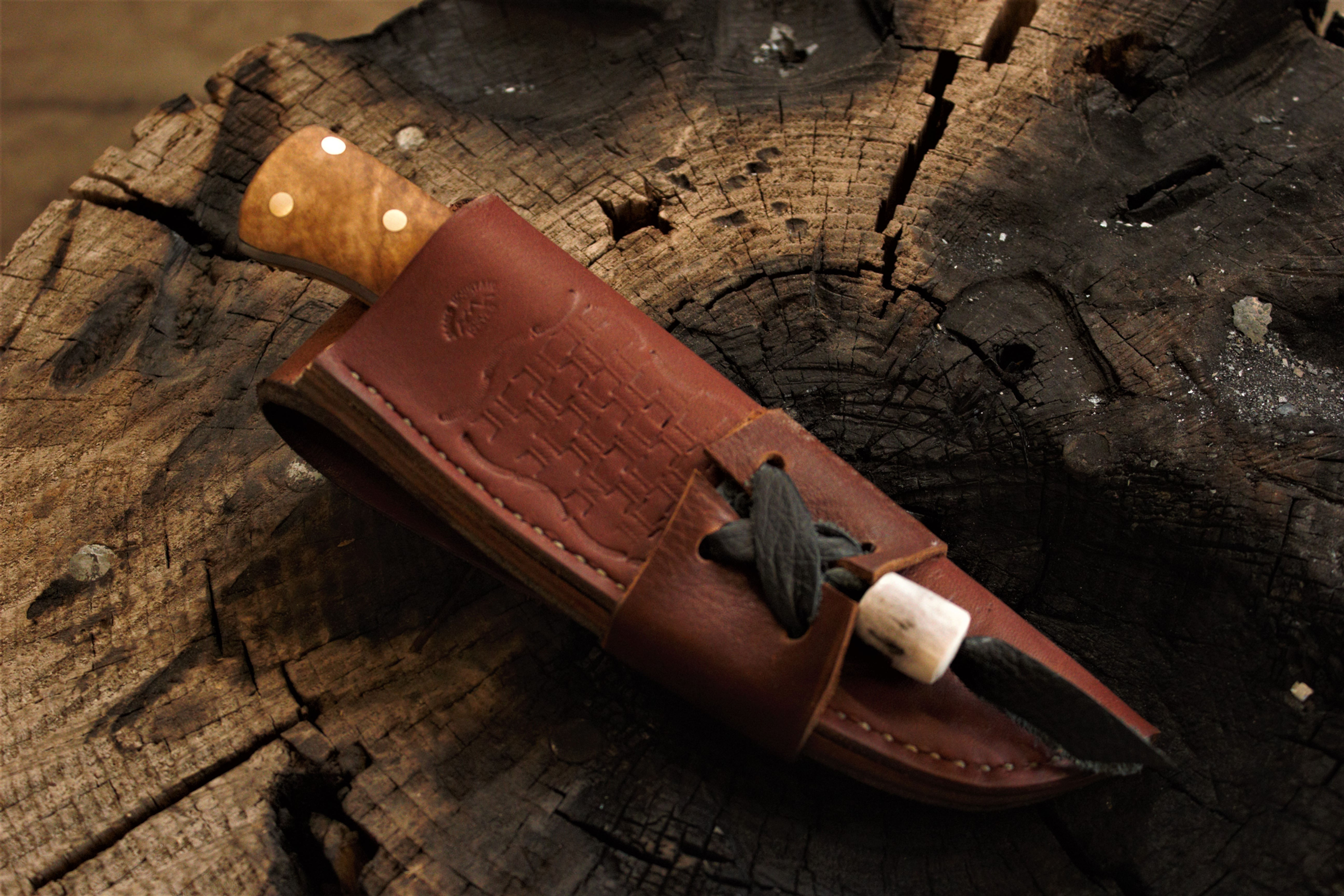 Curly Maple Drop Point