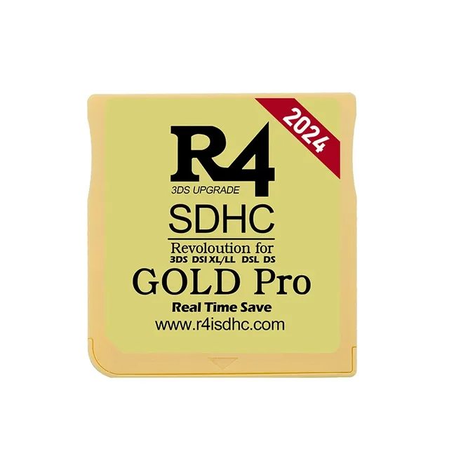 Thumbnail: 2024 Version R4 Gold Pro SDHC R4i For DS/3DS/2DS Revolution Cartridge + USB