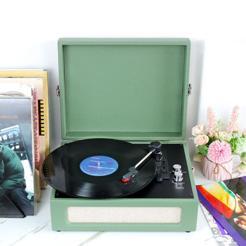 Bluetooth Vinyl Record Player and Speaker Home Decor