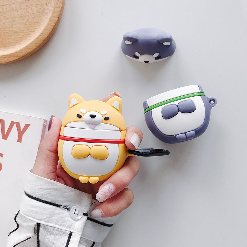 Thumbnail: Cute Shiba Inu Earphone Case - Bluetooth Protector