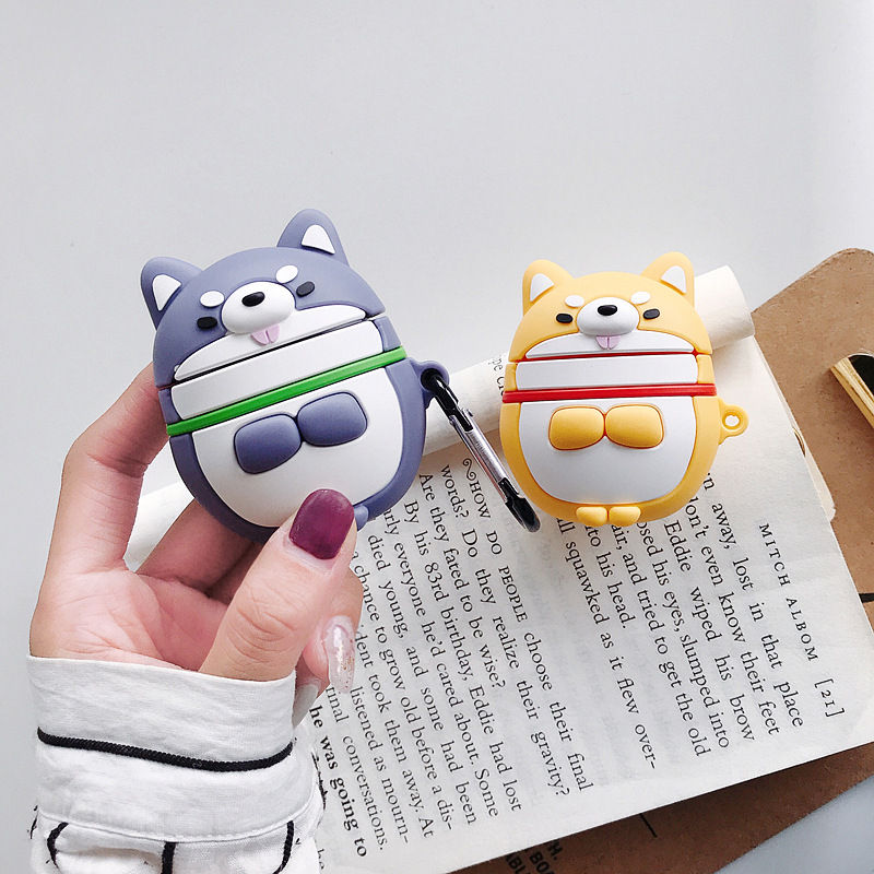 Thumbnail: Cute Shiba Inu Earphone Case - Bluetooth Protector