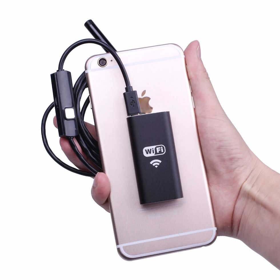 Thumbnail: Wifi 6.5ft Endoscope Camera HD720P 8mm Lens USB Camera Cable Wireless Inspection