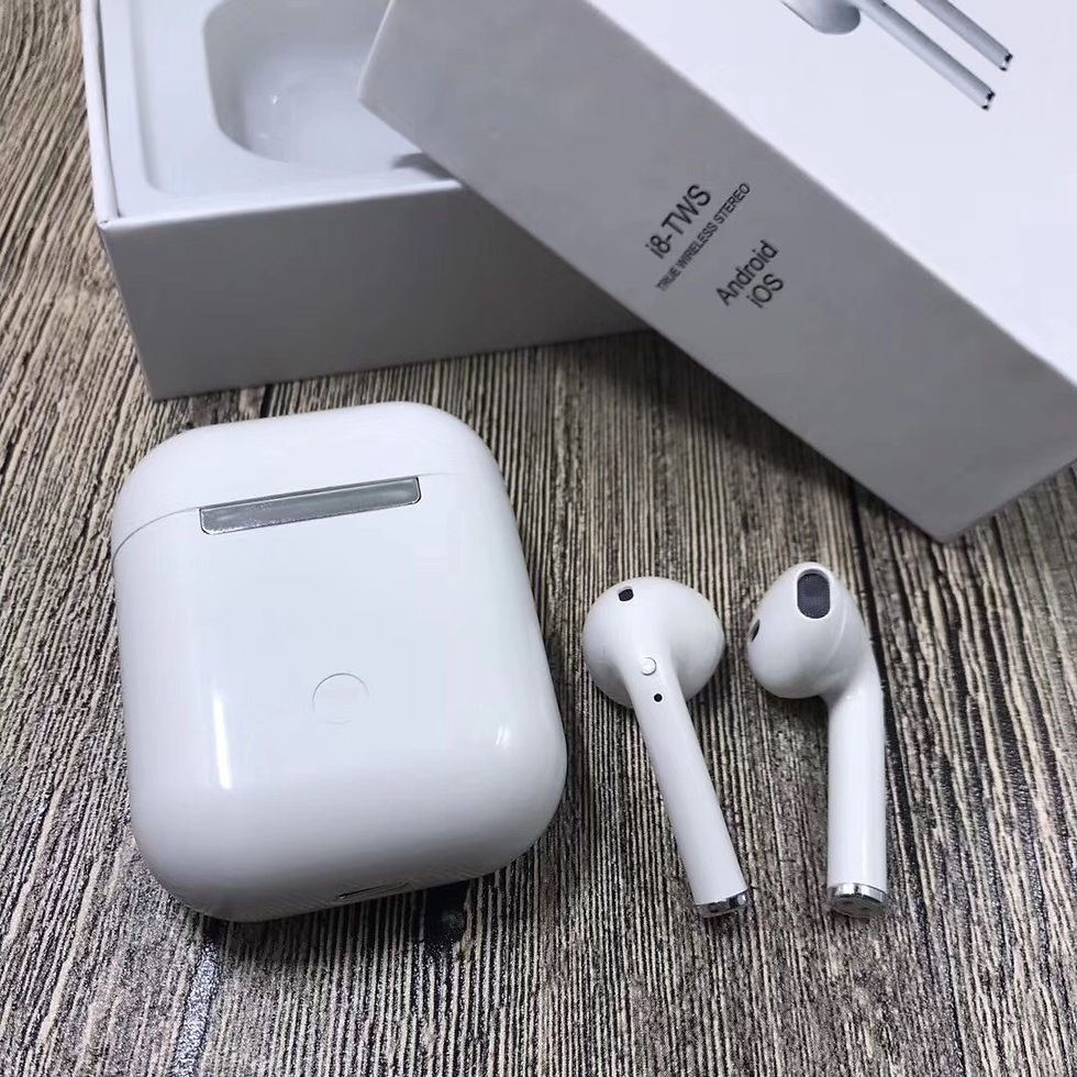 Thumbnail: i8 Wireless Bluetooth Earbuds (Dual Ear Headphones)