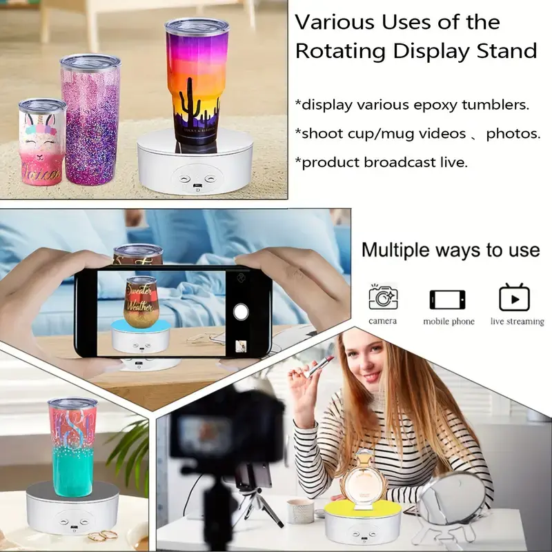 Thumbnail: Electric Rotating Display Stand - 360° Motorized Turntable