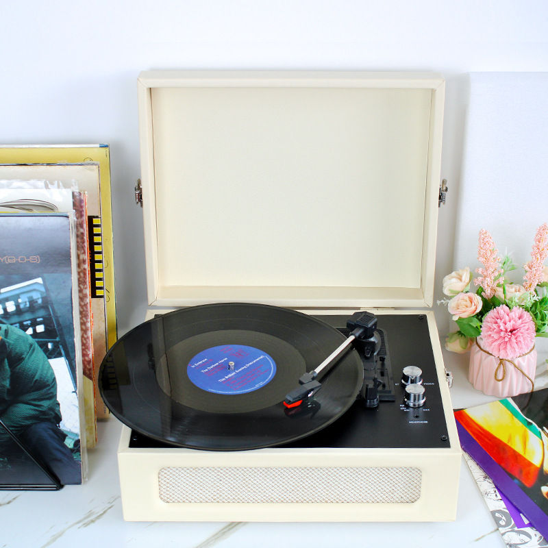 Thumbnail: Bluetooth Vinyl Record Player and Speaker Home Decor