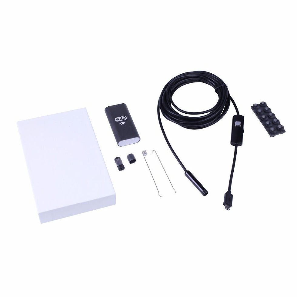 Thumbnail: Wifi 6.5ft Endoscope Camera HD720P 8mm Lens USB Camera Cable Wireless Inspection