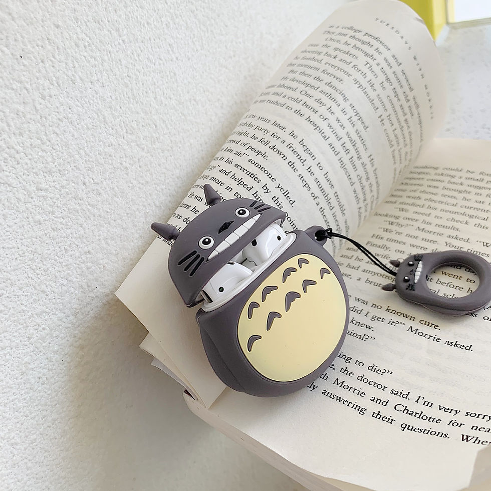 Thumbnail: Metallic Dust-Proof Sticker for AirPods with Totoro Case