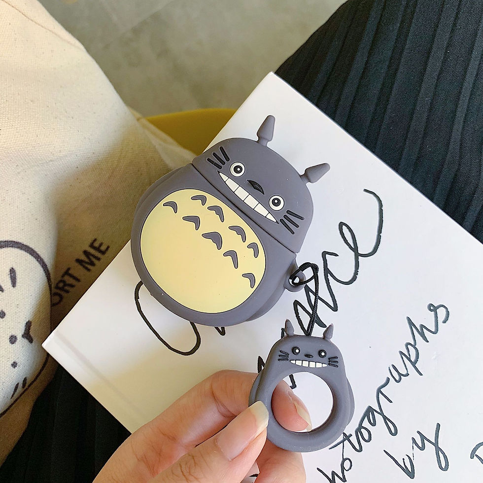 Thumbnail: Metallic Dust-Proof Sticker for AirPods with Totoro Case