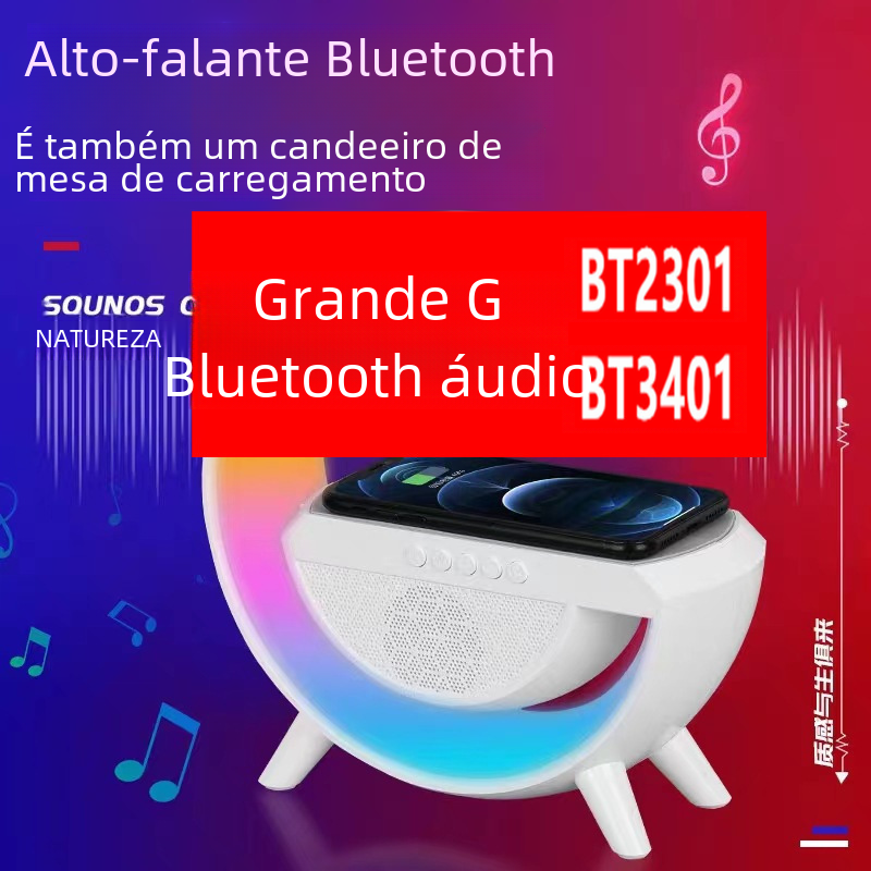 Thumbnail: BT-3401 Bluetooth Speaker with Colorful Atmosphere Light