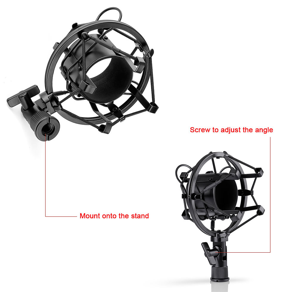 Thumbnail: High-Quality Microphone Set with Pop Filter and Stand