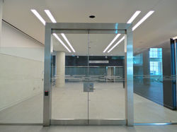 Stainless Steel Header and Frame at Access Doors