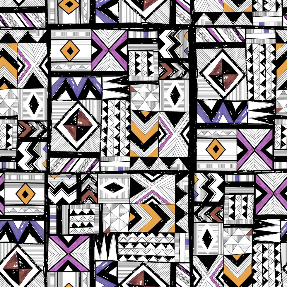 Close-up view of Geometric Digital Pattern.