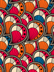 Close-up view of Geometric Digital Pattern.