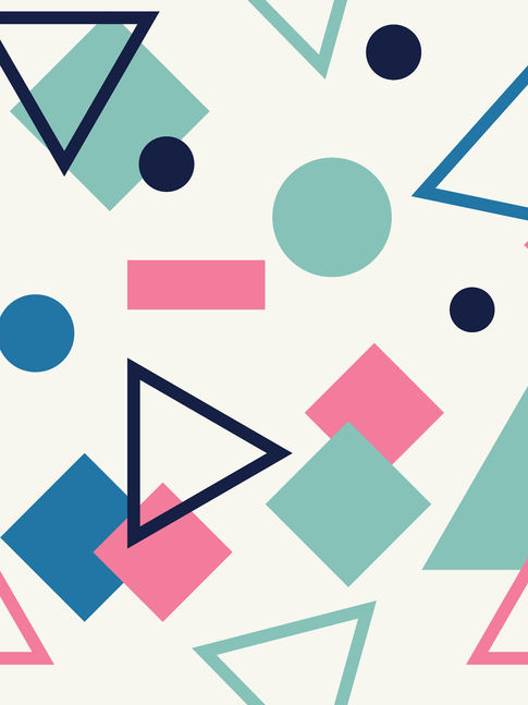 Close-up view of Geometric Digital Pattern.