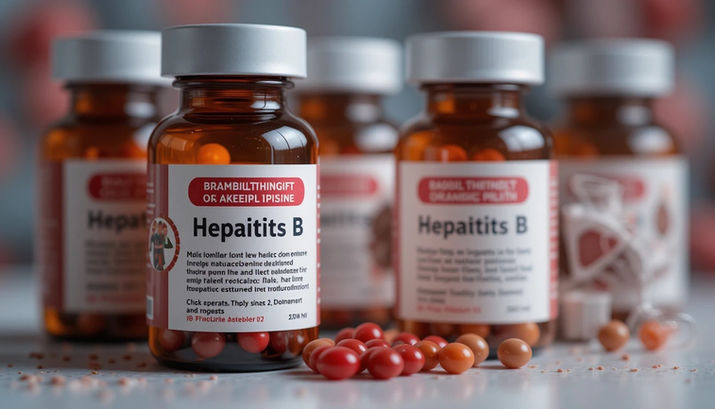 Hepatitis B pills bottle; Brambillthingift or Akeeipliipisine