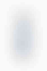 A white and black striped bandana loosely twisted against a white background.