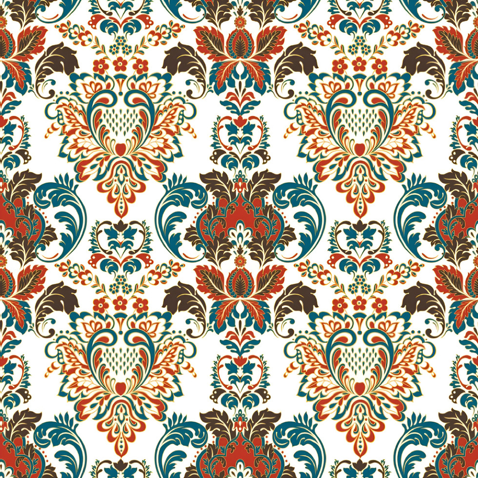 Close-up view of Mughal Digital Pattern.
