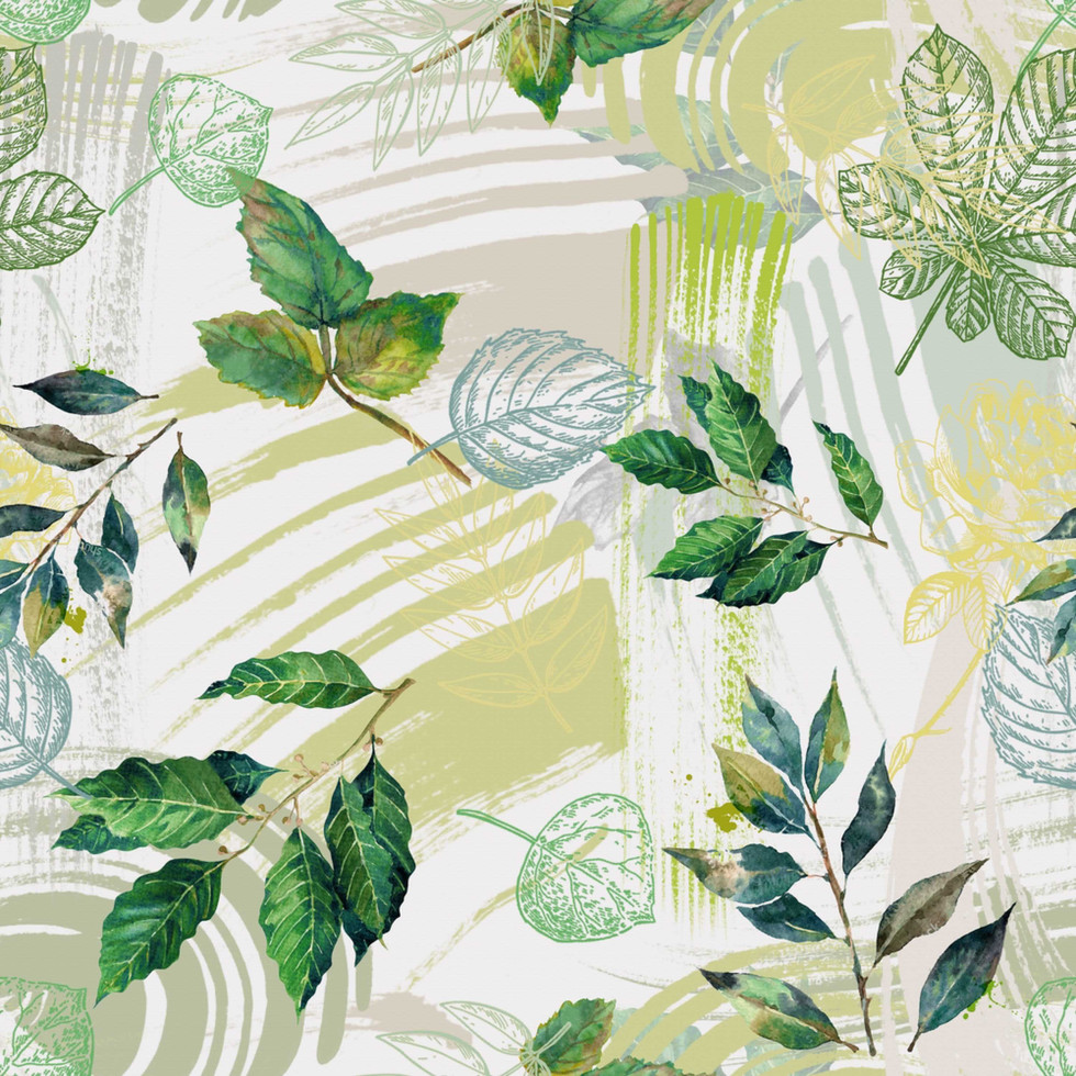 Close-up view of Leaf Digital Pattern.
