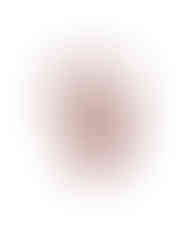 A beige satin scarf with a red Nordic winter border, arranged in a loose, knotted triangle style.