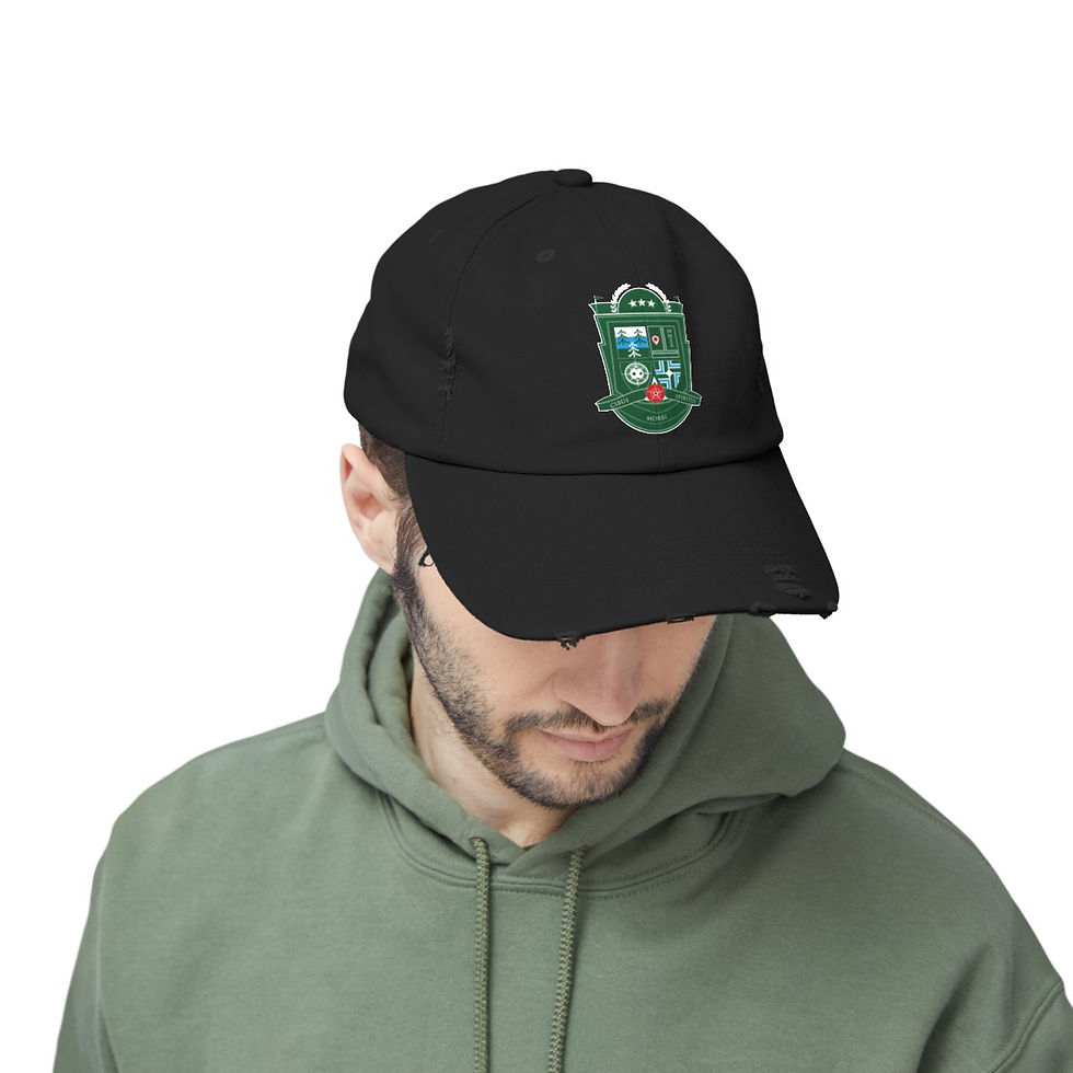 Thumbnail: GOL PDX Crest - Unisex Distressed Cap