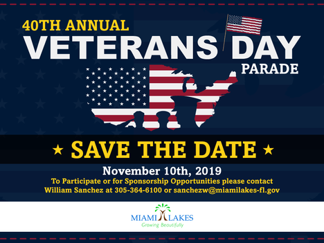 Saluting our troops with the Town of Miami Lakes