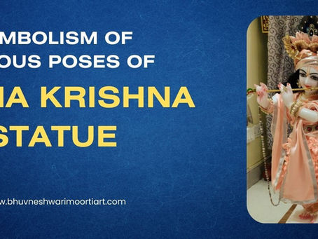 Radha Krishna marble statue