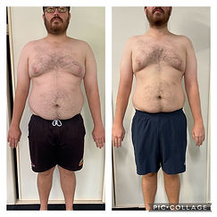 Successful male weight loss client Dan