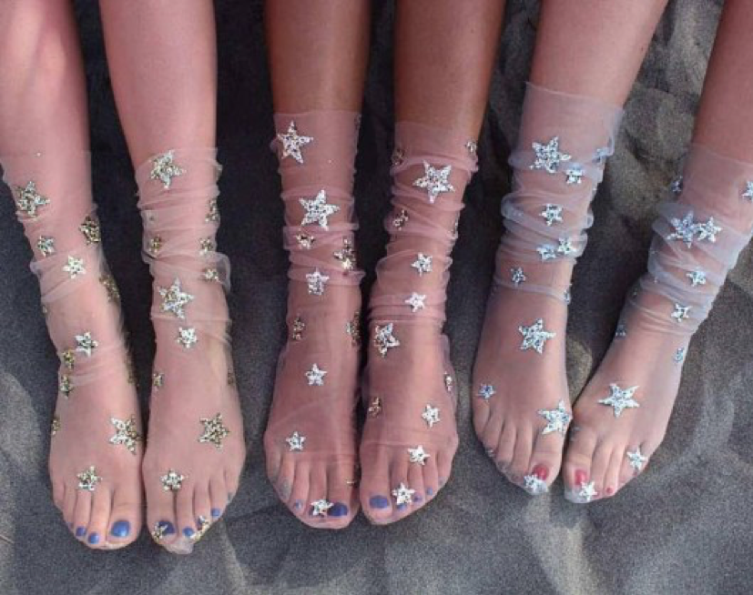 Chaussette à paillettes