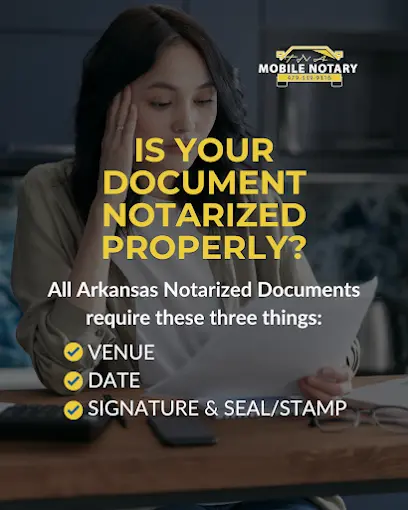 Is Your Document Notarized Properly? What Every Arkansas Notarized Document Must Include