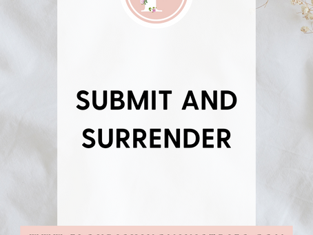 Surrendering in difficult seasons