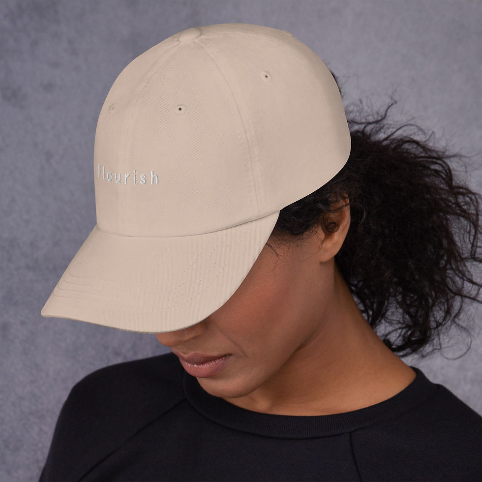 Thumbnail: Flourish Dad hat- Black
