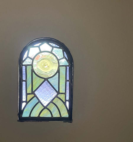 Art Deco Stained Glass Arch