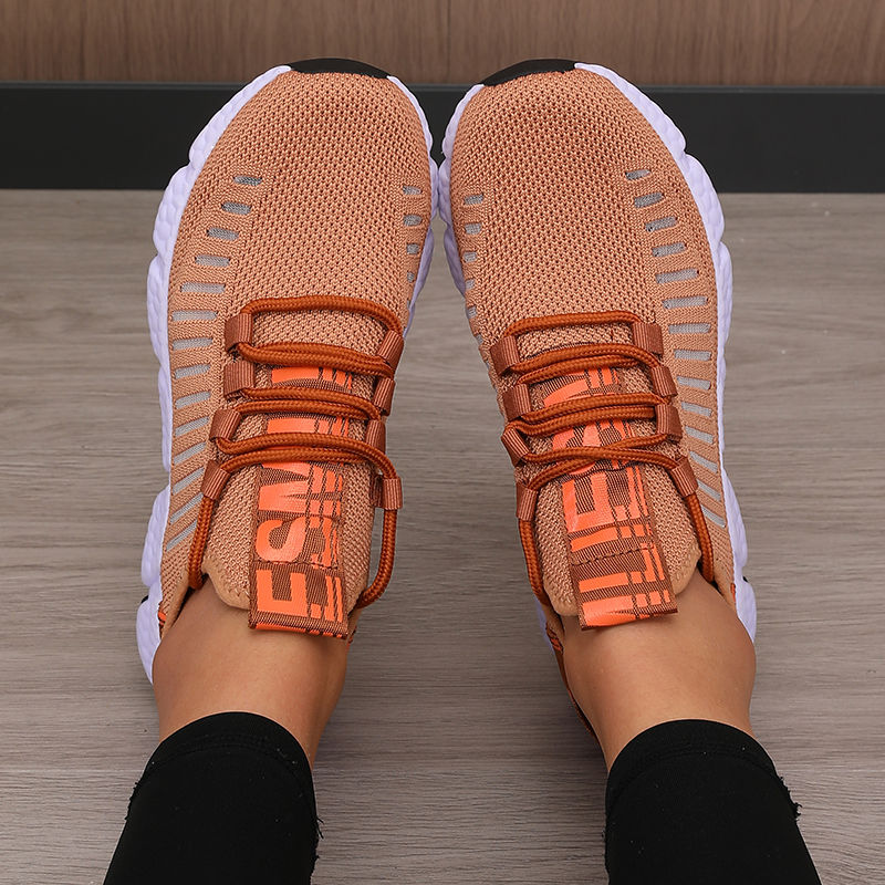 Thumbnail: Women's Platform Sports Shoes with Fashionable Trendy Design Breathable Comforta