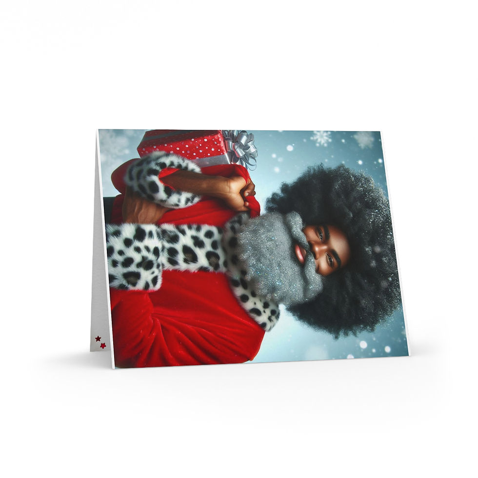 Thumbnail: Wozier Santa Greeting cards (8, 16, and 24 pcs)