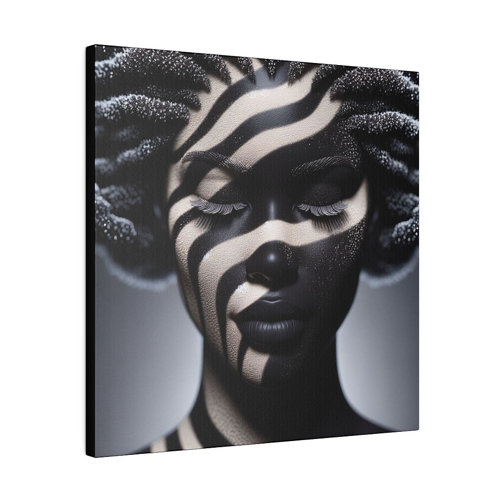 Thumbnail: Into the Black and White 3 Matte Canvas, Stretched, 0.75"