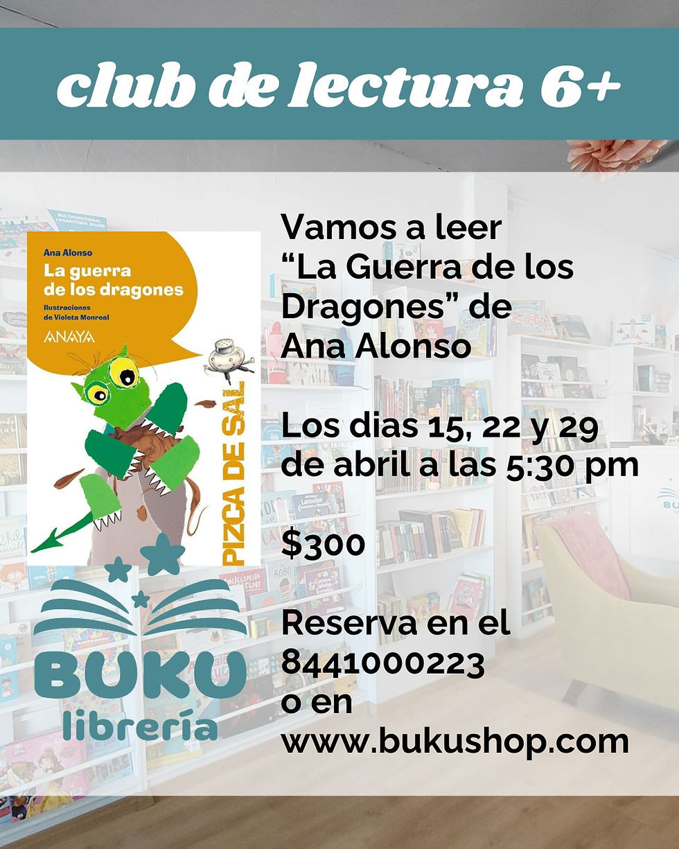 Club de Lectura desde 6 años LA GUERRA DE LOS DRAGONES