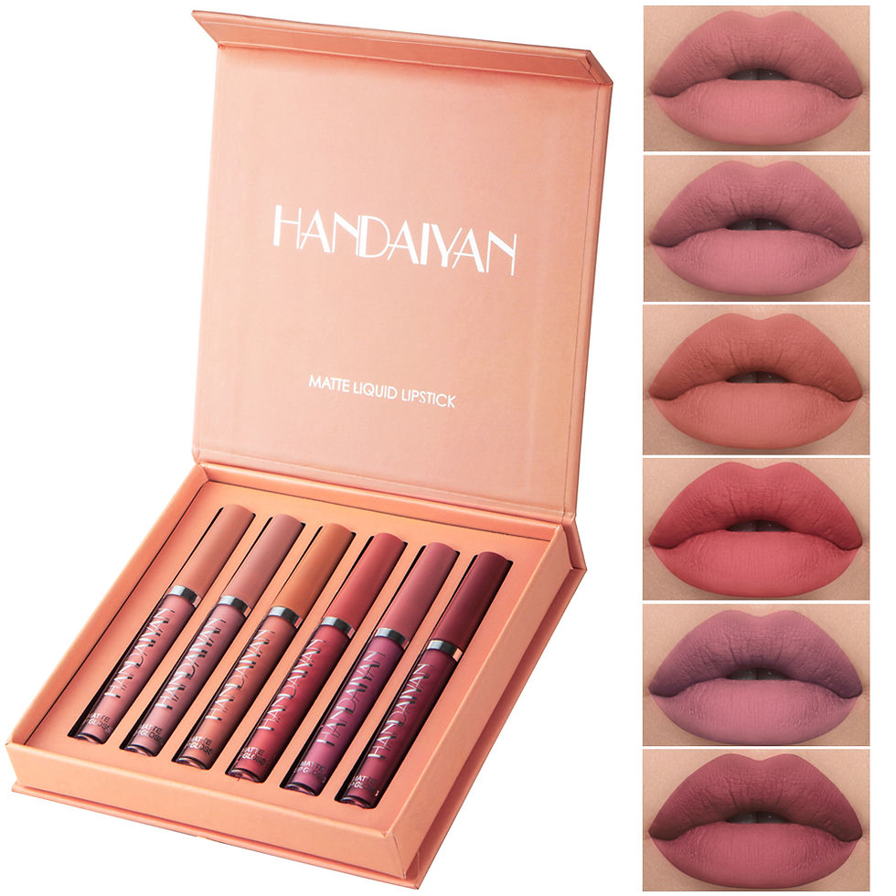 Thumbnail: Velvet Matte Lip Set – 6-Piece Long-Lasting Liquid Lipstick Collection