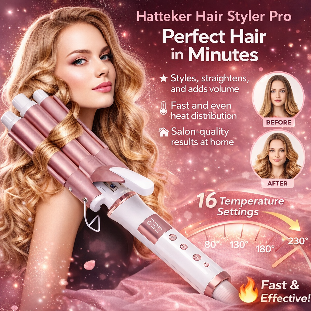 Hatteker Hair Styler Pro – Professional Electric Hair Styling Brush