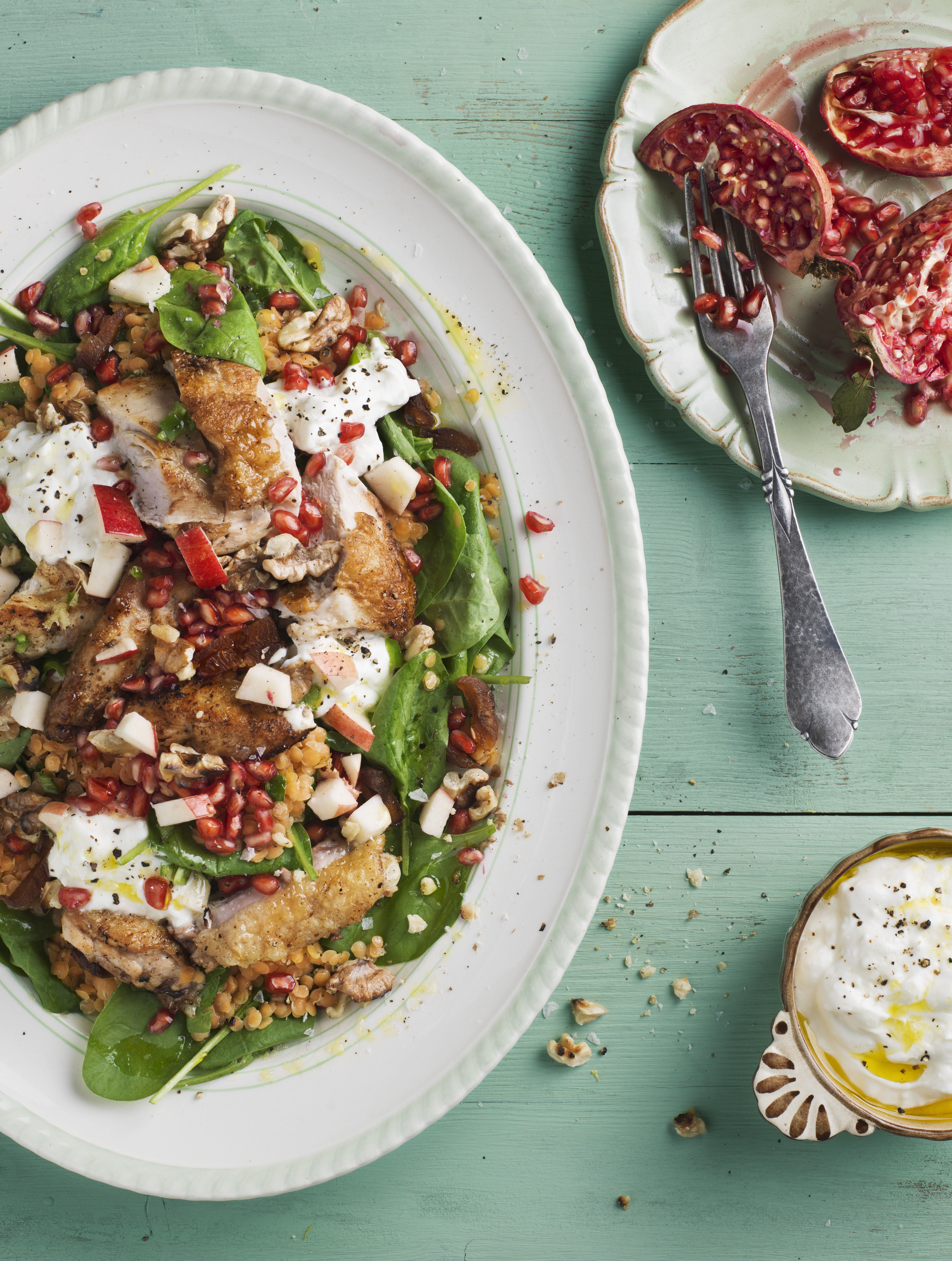 Arranged Food and Objects