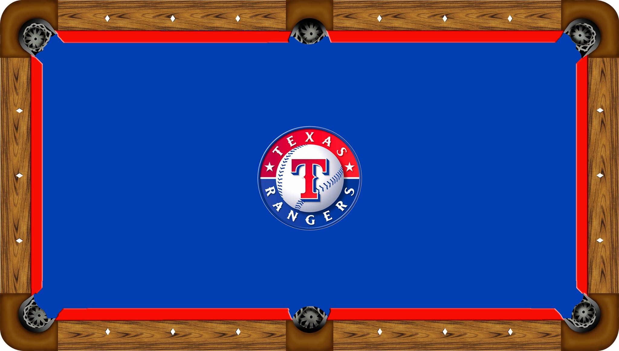 Texas Rangers Custom Pool Table Felt