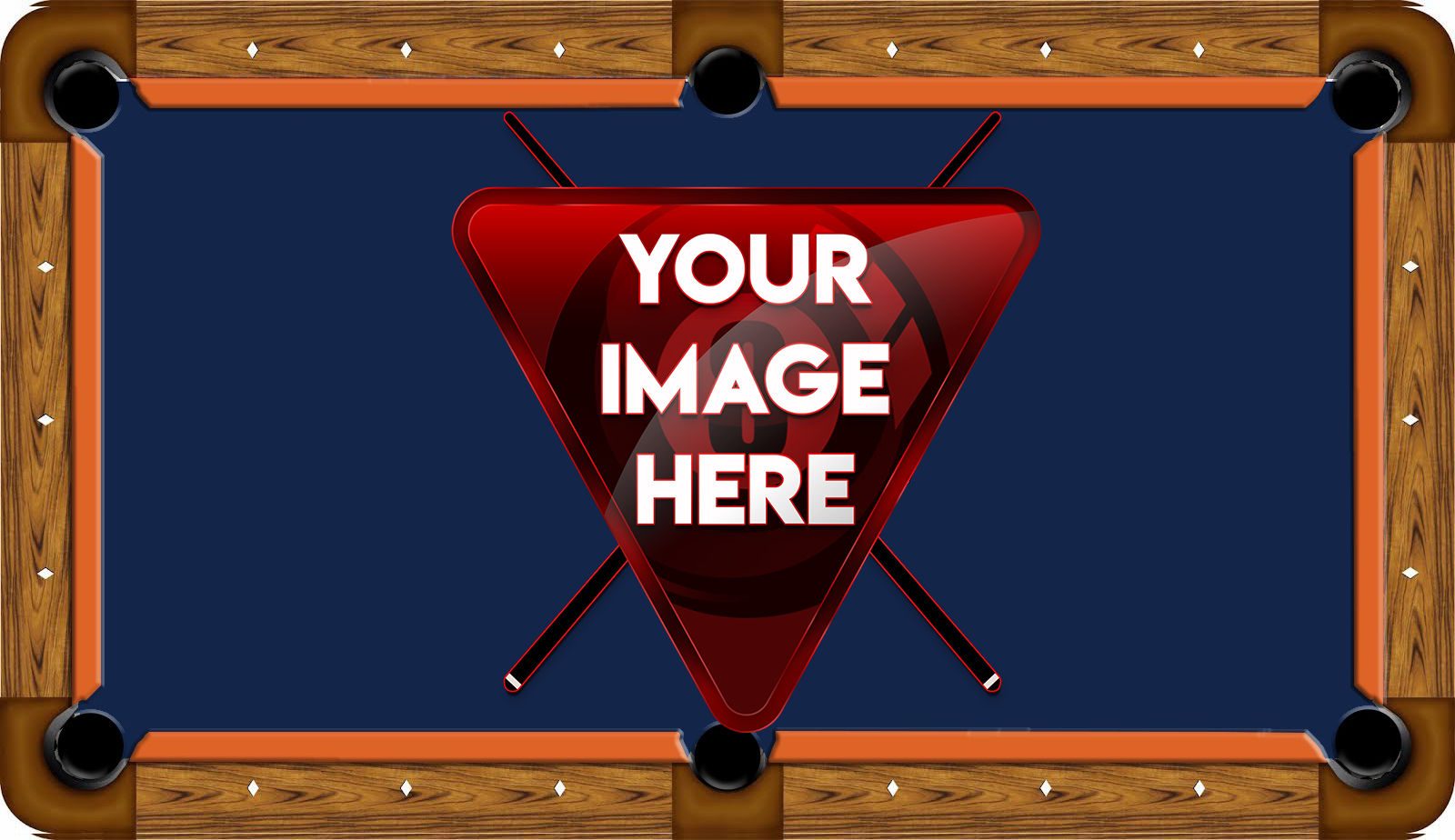 Personalized Custom Pool Table Felt