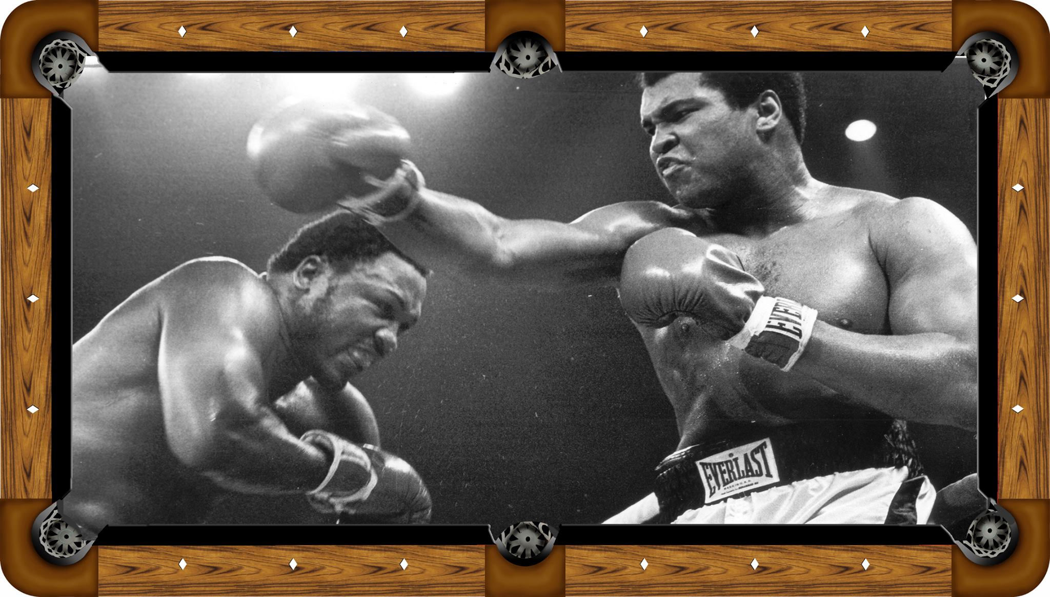 Muhamad Ali Vs Joe Frazier Custom Pool Table Felt