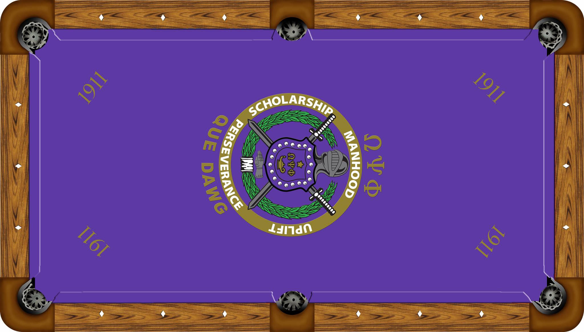 Fraternity 4 Custom Pool Table Felt