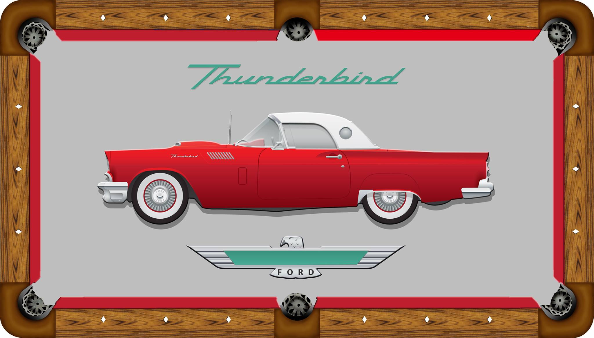 Classic Thunderbird Custom Pool Table Felt
