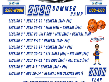 2026 Summer Camp Dates