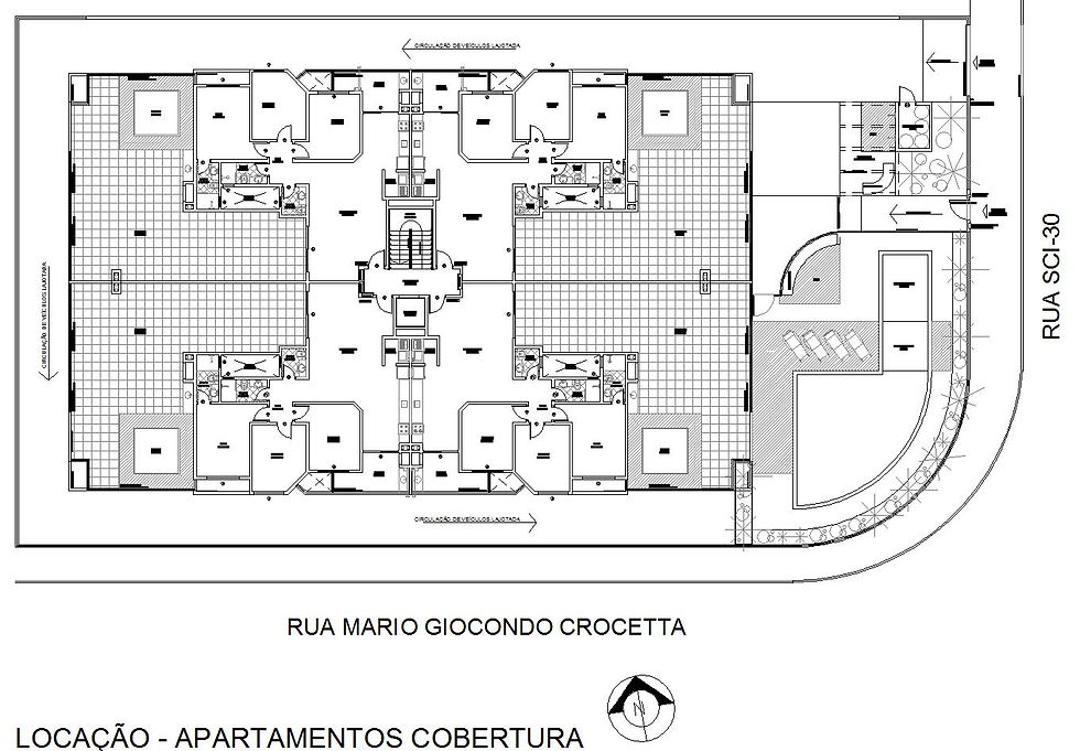 Planta Locação da Cobertura