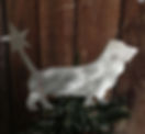 Thumbnail: Basset Hound, with Star, Dog, Christmas, Tree Topper, Holiday, Aluminum