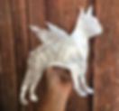 Thumbnail: Boston Terrier, with Angel Wings, Dog, Tree Topper, Holiday Decoration