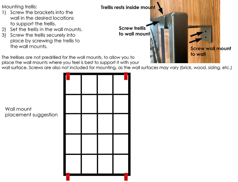 Thumbnail: Extra Large Metal Garden Trellis, Classic Trellises, up to 10ft high